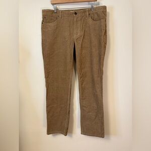 Weatherproof Vintage Premium Corduroy Stretch Pants Khaki Dark Sand 38x30 NWT